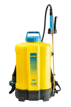 GLORIA Pro 1200 Akku Rückensprühgerät gelb/blau, 18 V, 12 Liter