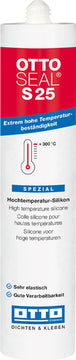 OTTOSEAL S 25 C65 rotbraun 310 ml Hochtemperatur-Silikon