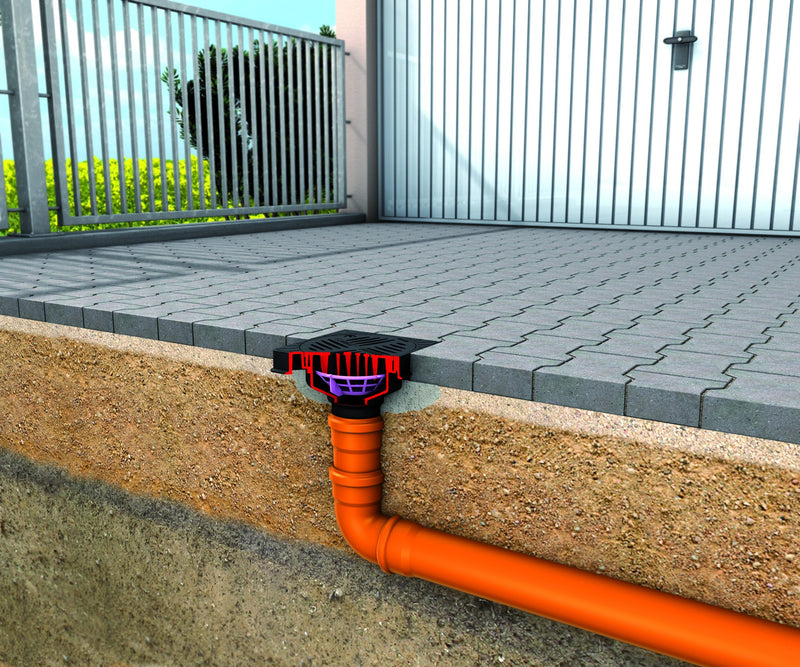 Kessel Hofablauf Ecoguss 67110B eckig Lock+Lift DN100