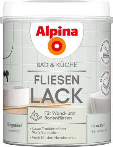ALPINA Bad & Küche Fliesenlack 2K 0,75 l