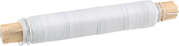 CONMETALL Wickeldraht weiß ummantelt, Ø 0,9 mm, 25 m (10 Stk)