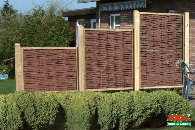 Joda® Holm Weidenzaun K-Rahmen natur Holz 120 x 180 cm