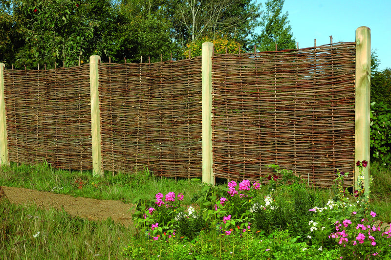 Joda® HAITHABU Haselnuss-Flechtzaun naturbelassen 180x90 cm ohne Rahmen