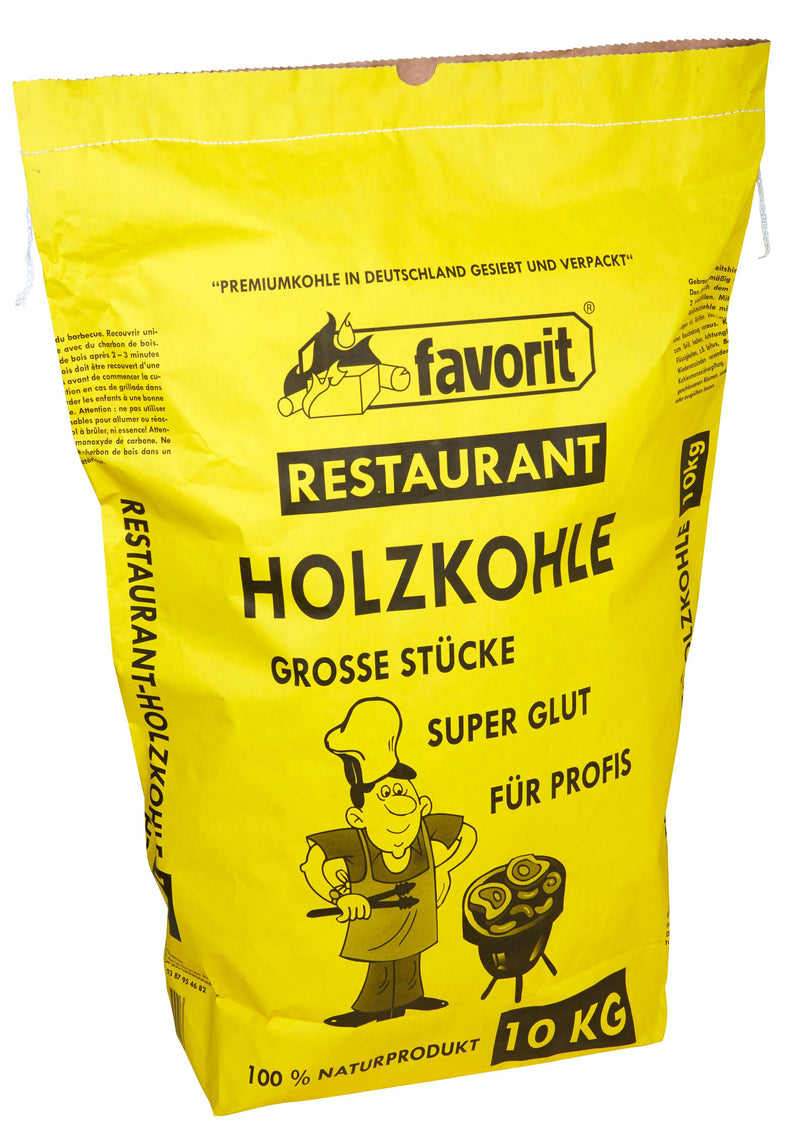 Favorit Gastro-Holzkohle aus Laubholz, 10 kg