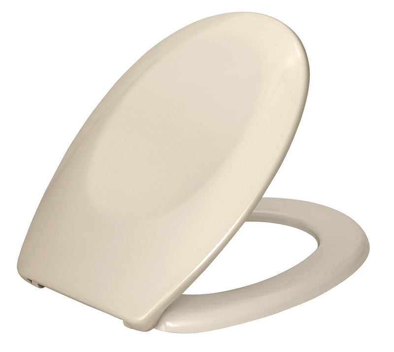 WENKO Bergamo WC-Sitz beige aus Duroplast, Breite 350 mm