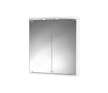 Jokey Ampado Spiegelschrank 2-türig in weiß, 66x60x21 cm