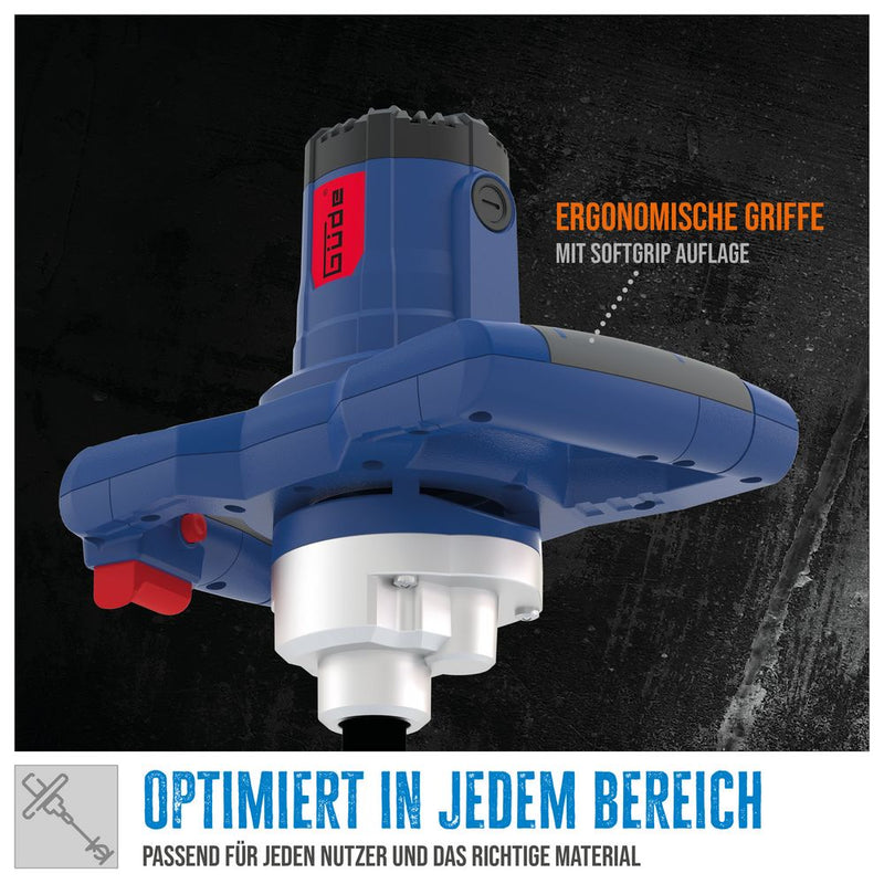 Güde Rührwerk GRW 1414.1 für Mörtel, 1400 W und 65 l Mischvolumen