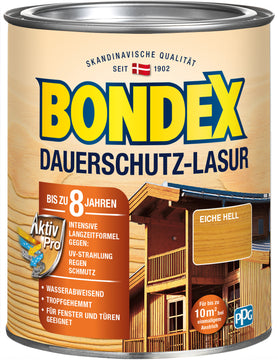 Bondex Dauerschutz-Lasur Eiche hell 0,75 l Holzschutzmittel von PPG