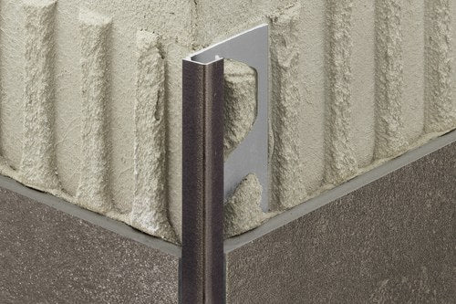 Schlüter QUADEC Winkelprofil Grau, Aluminium, H 10 mm, 2,5 m