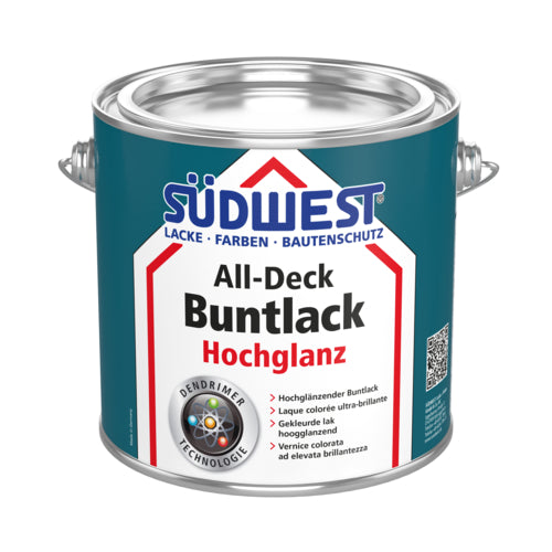SÜDWEST All-Deck Buntlack hochglänzend RAL 9010 reinweiß