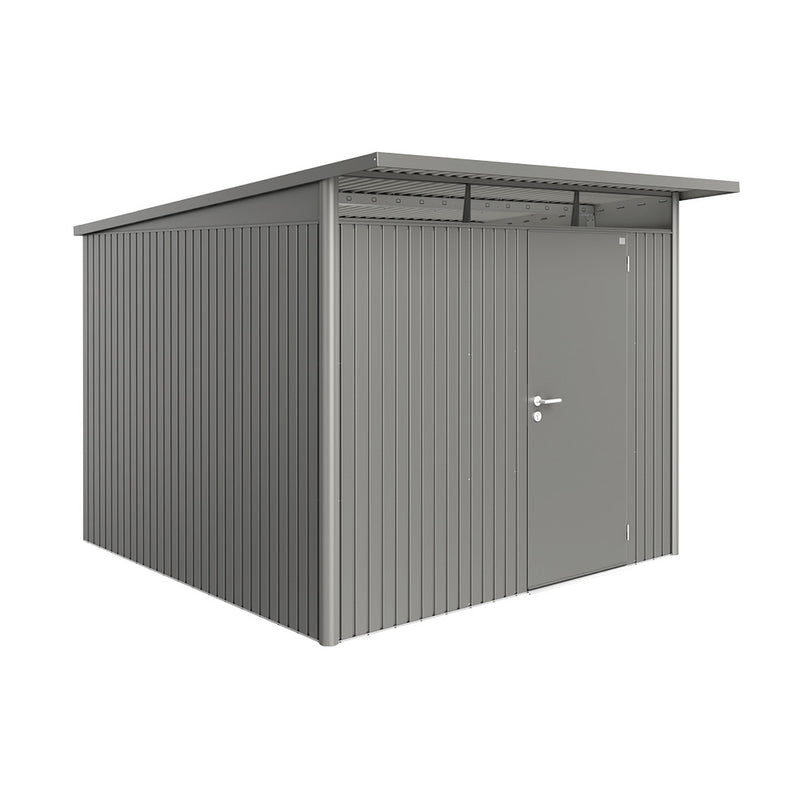Biohort Gerätehaus AvantGarde A7 (260 × 300 × 217 cm) Quarzgrau-metallic Standardtür · AvantGarde