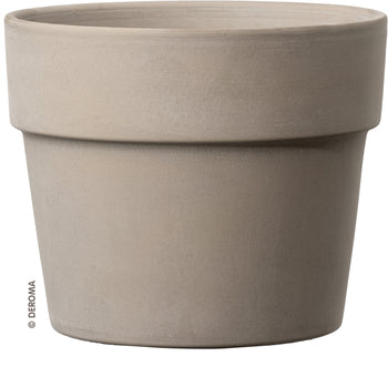 Deroma Cachepot/Pflanztopf Perfetto, graphit, rund, 11 cm