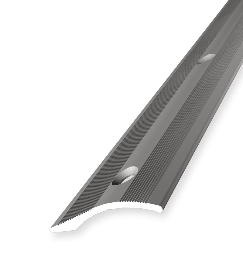 Parkettfreund PF 247 Anpassungsprofil edelstahloptik, Aluminium eloxiert, gebohrt 100 cm