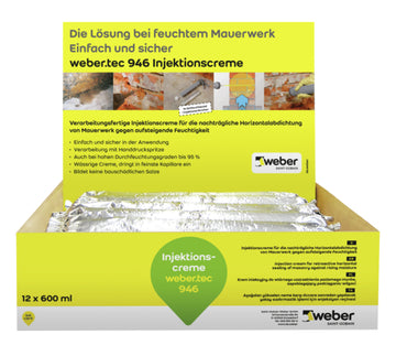 weber.tec 946 Injektionscreme Horizontal­sperre, weiß, 600 ml