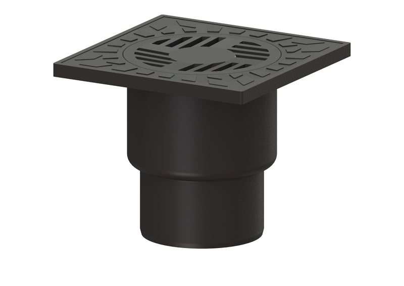 Kessel Hofablauf Alrondo 37287S 200x200 DN100 aus Kunststoff