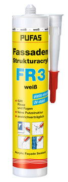 decotric Fassadenstrukturacryl FR3 Acryldichtstoff, weiß (310 ml)