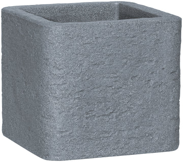 Geli Kubus Stone Pflanztopf Quadrat, beton