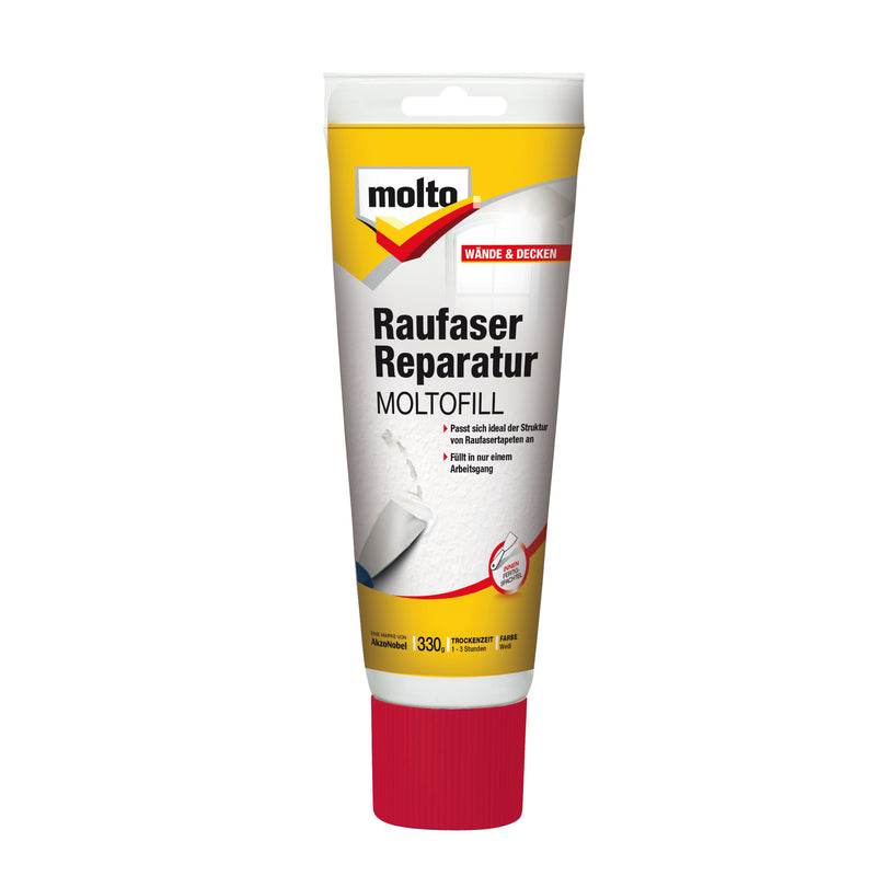 Moltofill Raufaser Reparatur Spachtel 330 g, weiß, Innen