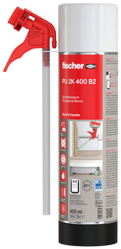 fischer 2K Schnellschaum PU hellblau, 400 ml Premiumqualität