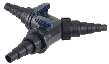 Oase Y-Verteiler 1 1/2" regulierbar mit 1 Eingang & 2 Ausgängen