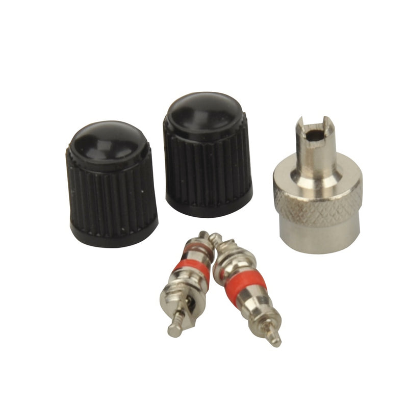 fischer Ventilset Auto/Schrader mit Werkzeug, 2 Stück