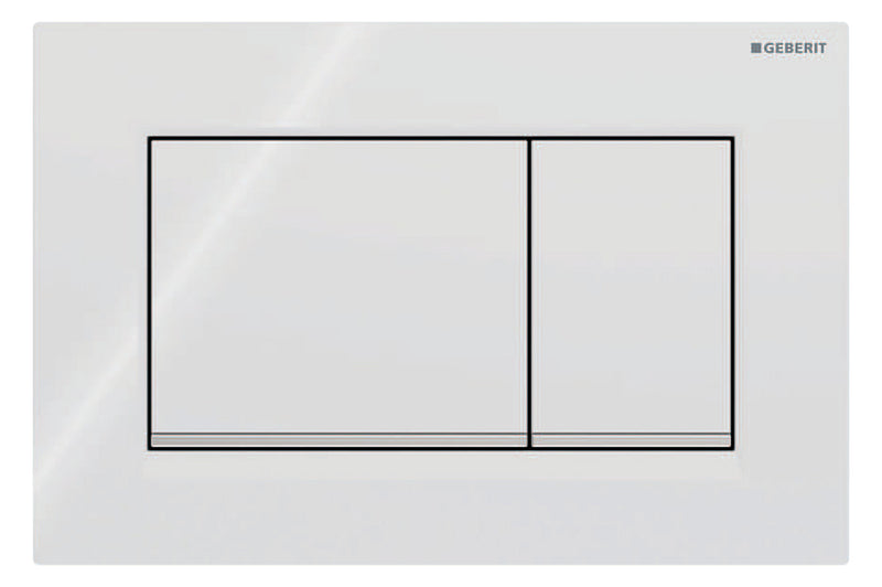Geberit Sigma30 Betätigungsplatte 2-Mengen chrom/weiß, glänzende Oberfläche