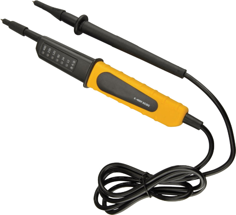 UNITEC Spannungsprüfer 2-polig 6–400 V mit LED-Anzeige