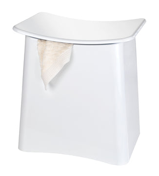 WENKO Wing Badhocker, matt weiß (ABS), 45 x 48 cm