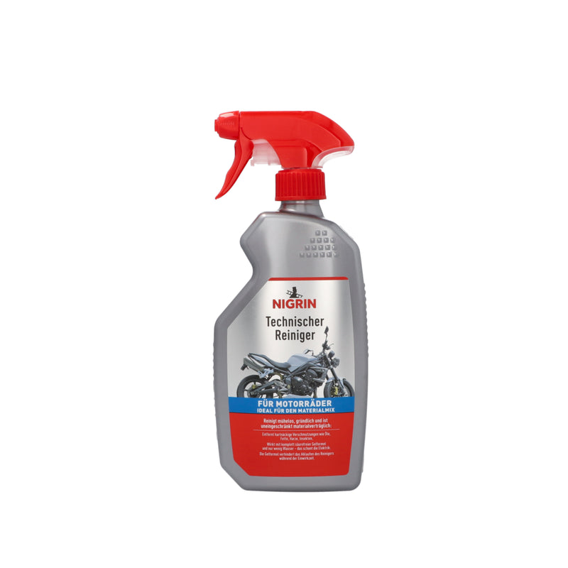 NIGRIN Zweiradreiniger, 500 ml Flasche für Reinigung & Entfernen