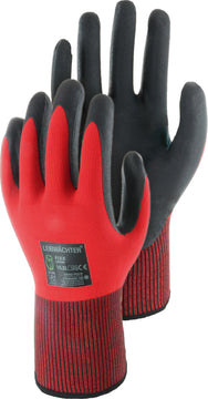 Leibwächter Flex Montagehandschuhe Nylon/Nitril mit Touch-Funktion, rot (Gr.)