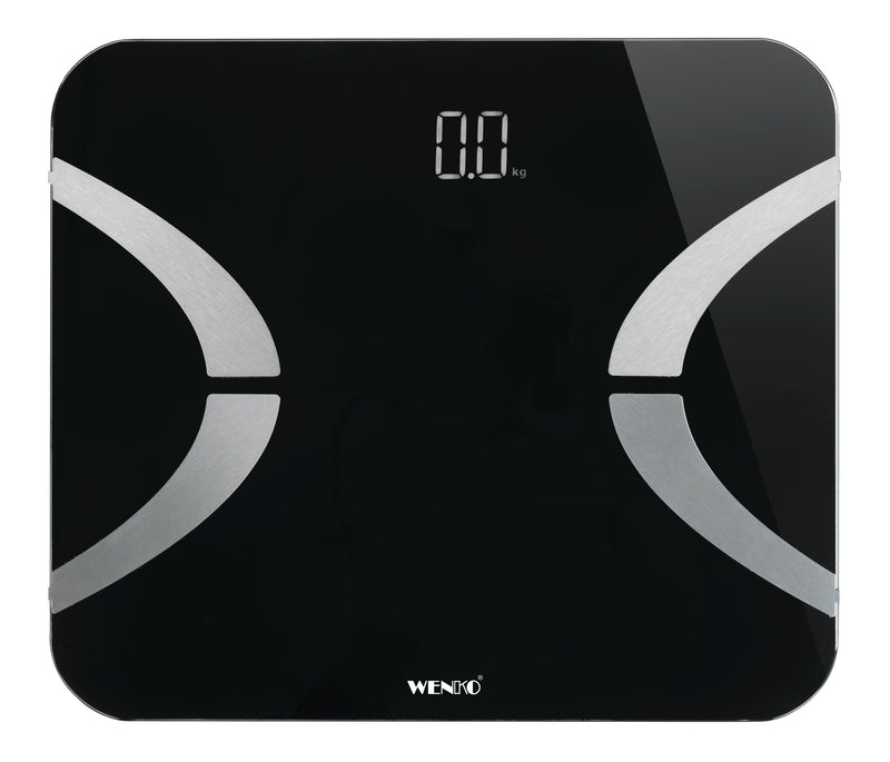 WENKO Analysewaage LED mit Bluetooth, schwarz, digital (Modell 24462100)