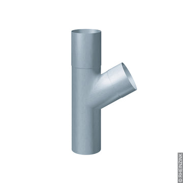 Rheinzink Rohrabzweig 60° 0,7x100/100x400 mm VBP blaugrau