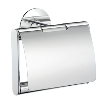 Smedbo DOT Toilettenpapierhalter mit Deckel, verchromt, selbstklebend