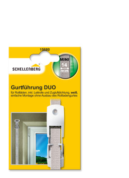 Schellenberg DUO Gurtführung Duo Mini weiß 25x61x15 mm