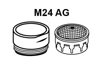 Schütte Mischdüse M24x1 AG, schwarz matt, mit Gehäuse
