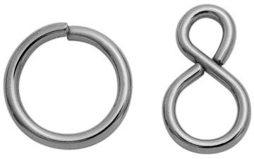 VORMANN S-Haken mit Ring, vernickelt, 20 mm x 30 mm (2 Haken)