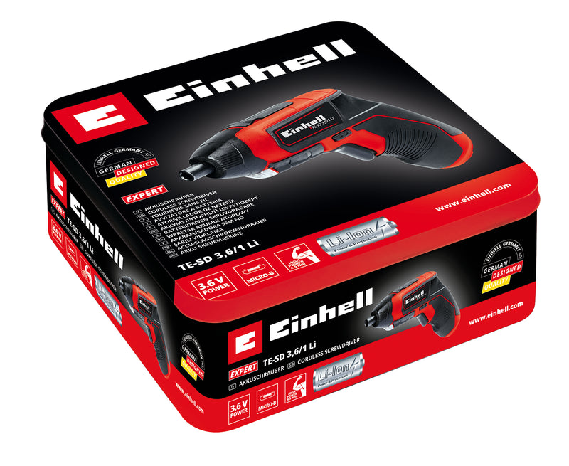 Einhell Akkuschrauber TE-SD 3,6/1 Li, 0,36 kg, Schrauben mit 4,5 Nm