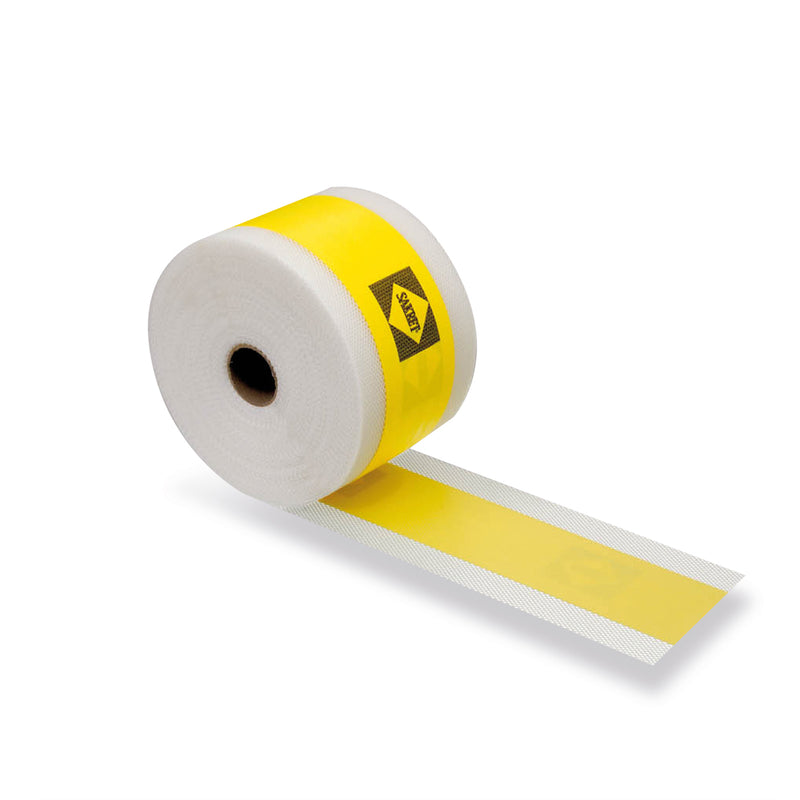 SAKRET Dichtband flexibel, weiß/gelb, Breite 120 mm, 50 m Rolle