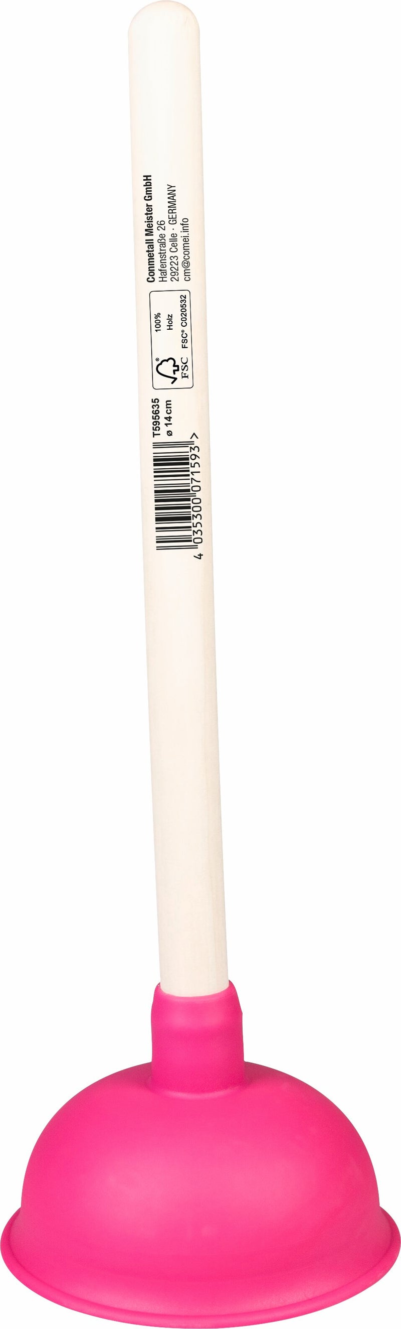 Beta.CON Ausgussreiniger 14 cm pink, Druck- & Saugreiniger