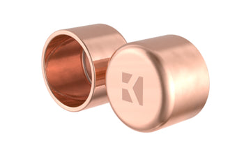 Schütte CU Endkappe blank 22 mm, 1 Muffe (2 St.)