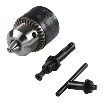 Wolfcraft SDS-plus Set inkl. Bohrfutter mit Adapter und Schlüssel