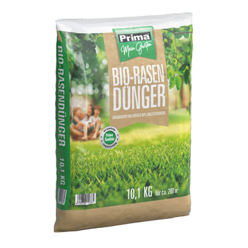 PRIMA BIO Rasendünger organisch 10,1 kg NPK 9+3+6 chloridarm