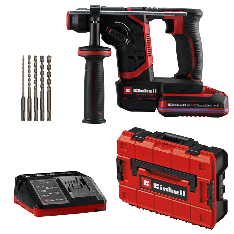 Einhell Professional Akku-Bohrhammer TP-HD 18/17-C in Schwarz mit SDS-plus