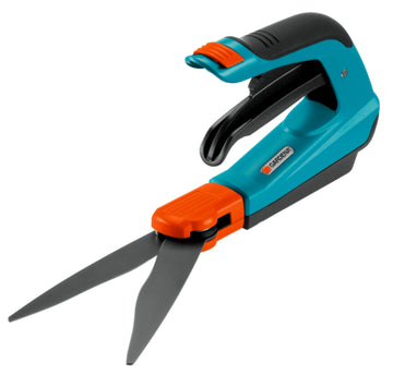 GARDENA Comfort Grasschere drehbar mit Bypass-Schneidsystem und gewelltem Klingenschliff