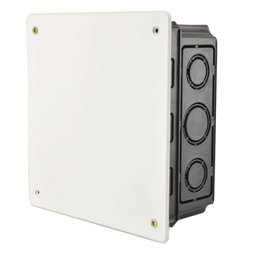 UNITEC UP-Abzweigkasten mit Deckel, eckig aus Kunststoff, 150x150x65