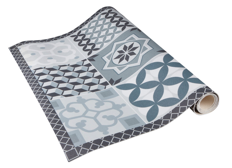 Windhager Anti-Rutsch-Unterlage VL, Grey tiles – 65 x 120 cm (PVC)