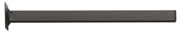 HSI Möbelfuß Stahlrohr chrom, Tischbein & Möbelfuß eckig 25 x 250 mm