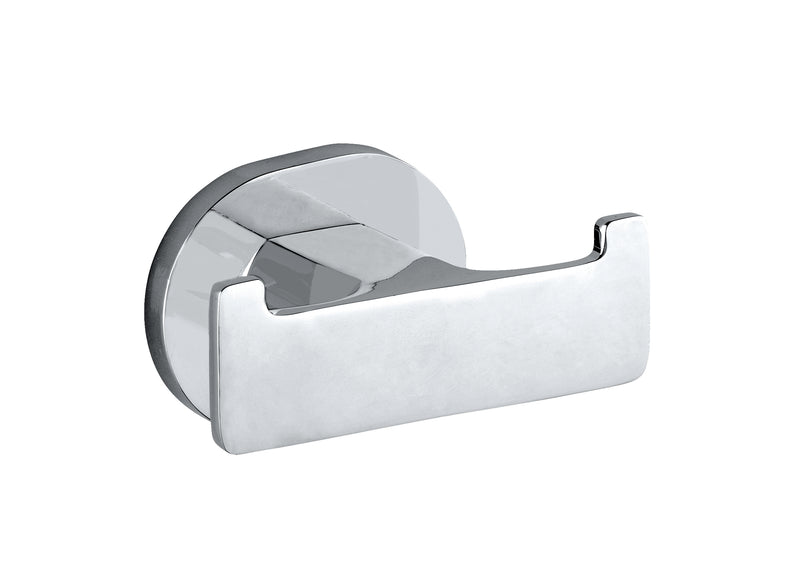 WENKO UV-Loc® Wandhaken Duo Maribor chrom, Doppelhaken für innen