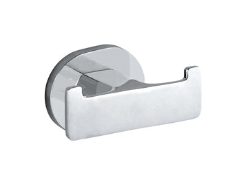 WENKO UV-Loc® Wandhaken Duo Maribor chrom, Doppelhaken für innen
