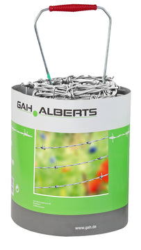 GAH ALBERTS Stacheldraht verzinkt Ø 1,6 mm, 50 m mit 4 Stacheln